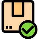 Free Delivered Order Delivered Parcel Complete Icon