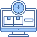 Free Delivery Time Lead Time Icon
