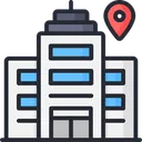 Free Delivery At Work Delivery Location Office Location Icon