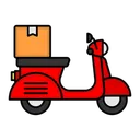 Free Delivery Bike  Icon