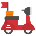 Free Delivery Scooter Transfer Icon