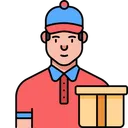 Free Delivery Boy Icon