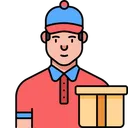 Free Delivery Boy  Icon