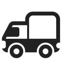 Free Truck High Contrast Icon