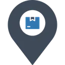 Free Delivery Location Box Delivery Icône