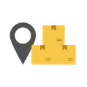 Free Delivery Location Pin  Icon