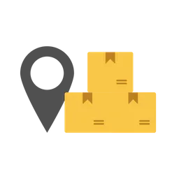 Free Delivery Location Pin  Icon