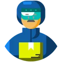Free Courier Avatar Delivery Man Icon