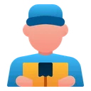 Free Delivery Man Avatar Delivery Icon