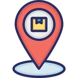 Free Delivery Map  Icon