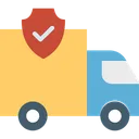 Free Delivery Protection Shield Cargo Icon