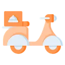 Free Delivery Scooter Delivery Vehicle Motorbike Icon