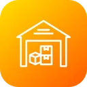 Free Delivery Transport Warehouse Icon