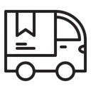 Free Courier Courier Truck Box Icon