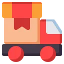 Free Delivery Truck Shipping Icon