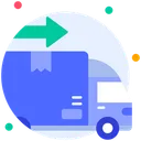 Free Delivery Truck Truck Transportation Icon