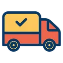 Free Courier Delivery Truck Icon