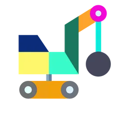 Free Demolition Crane  Icon