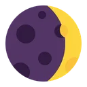 Free Creciente Luna Plano Icono