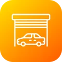 Free Almacen Estacionamiento Coche Icono