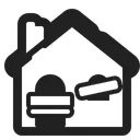 Free House High Contrast Icon