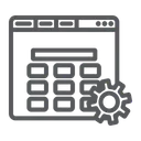 Free Sitio Web Configuracion Configuracion Icono