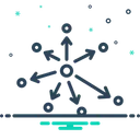 Free Descentralizado Abstrato Blockchain Ícone