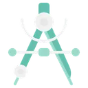 Free Acessorios De Desenho Uso De Bussola Makerspace Icon