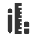 Free Design Tool Pencil Scale Icon