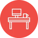 Free Desk Office Table Icon