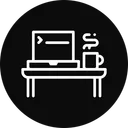 Free Laptop Desk Table Icon