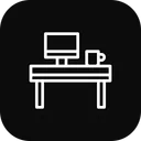 Free Desk Office Table Icon