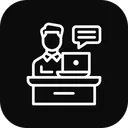 Free Message Mail Desk Icon