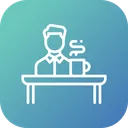 Free Desk Employee Office Icon