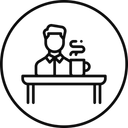 Free Desk Employee Office Icon