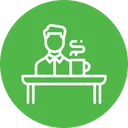 Free Desk Employee Office Icon