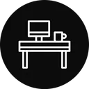 Free Desk Office Table Icon