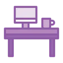 Free Desk Office Table Icon