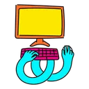 Free Vibrant Computer Illustration Desktop Computer Pc Icon