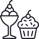 Free Dolci Gelati Cup Cake Icon