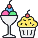 Free Desserts Ice Cream Cup Cake Icon