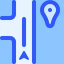 Free Map Navigation Destination On The Right Icon