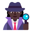 Free Detective Flat Dark Icon