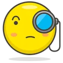 Free Detective Face Smiley Icon