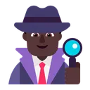 Free Detective Flat Dark Icon