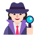 Free Detective Flat Light Icon