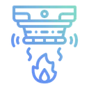 Free Detector De Humo Sensor De Incendio Alarma Contra Incendios Icono
