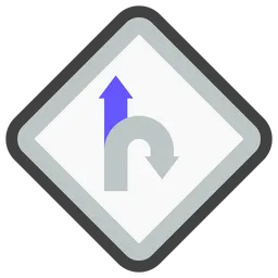 Free Detour arrow  Icon
