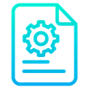 Free Research Document Maintanance Setting Icon