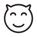 Free Devil Emoticon Face Icon